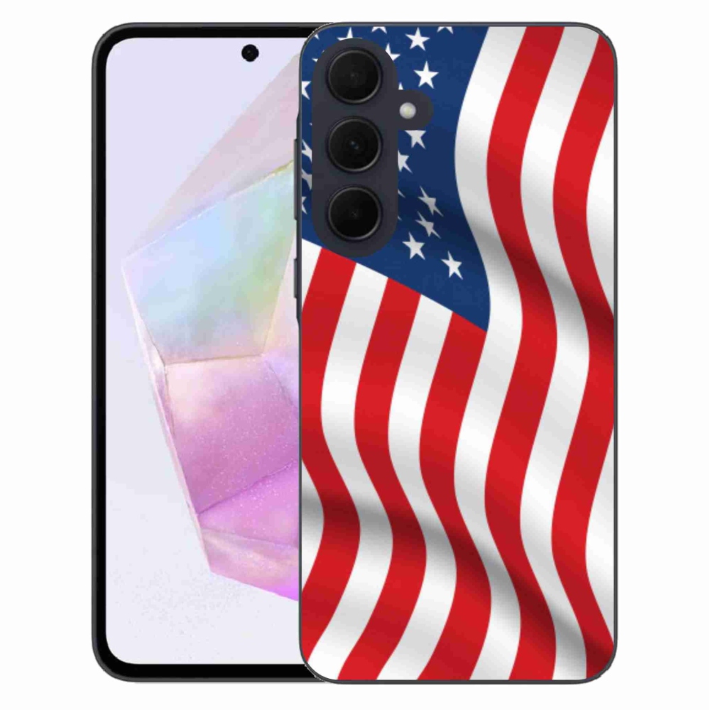 Gelový kryt mmCase na Samsung Galaxy A35 5G - USA vlajka