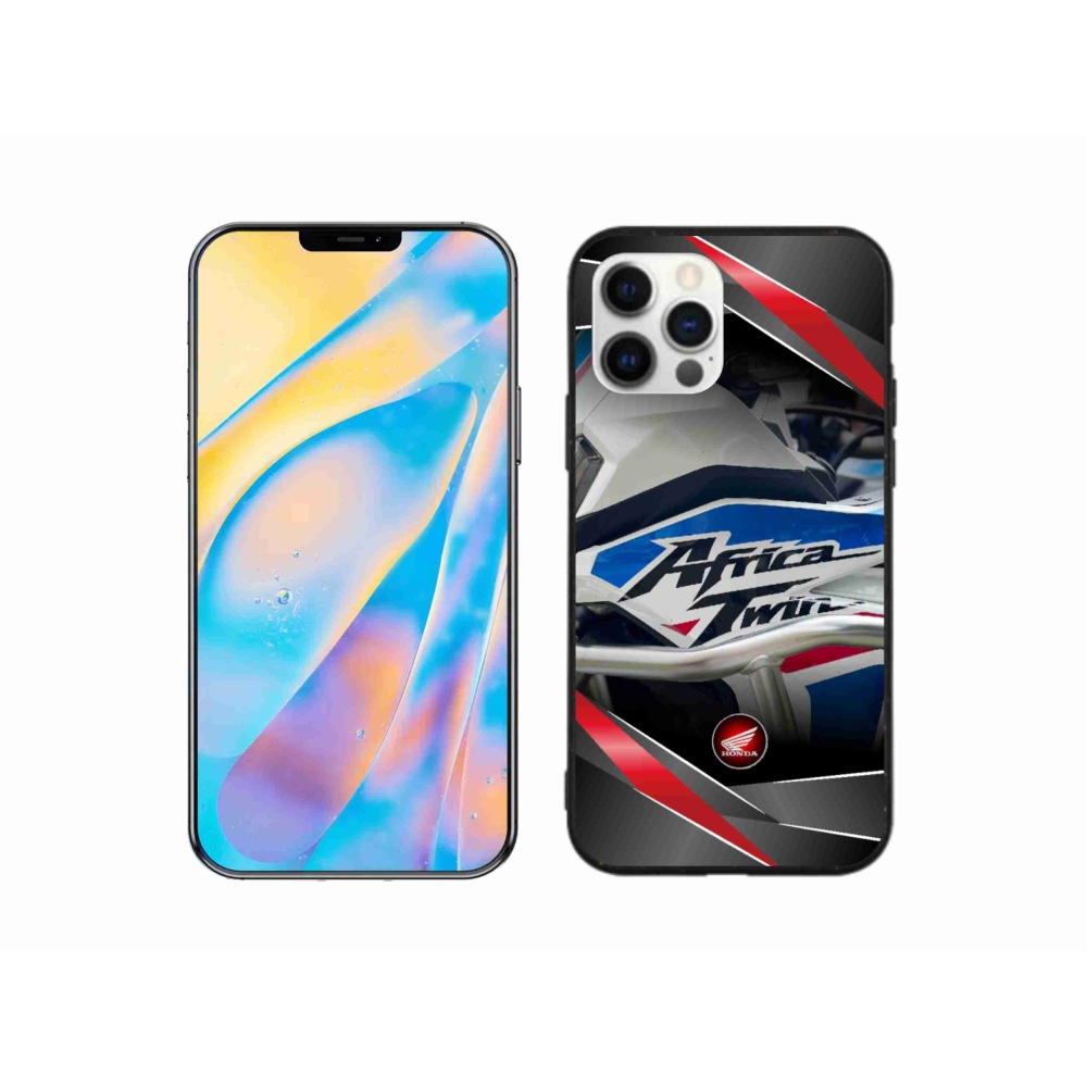 Gelový kryt mmCase na iPhone 12 - motorka honda