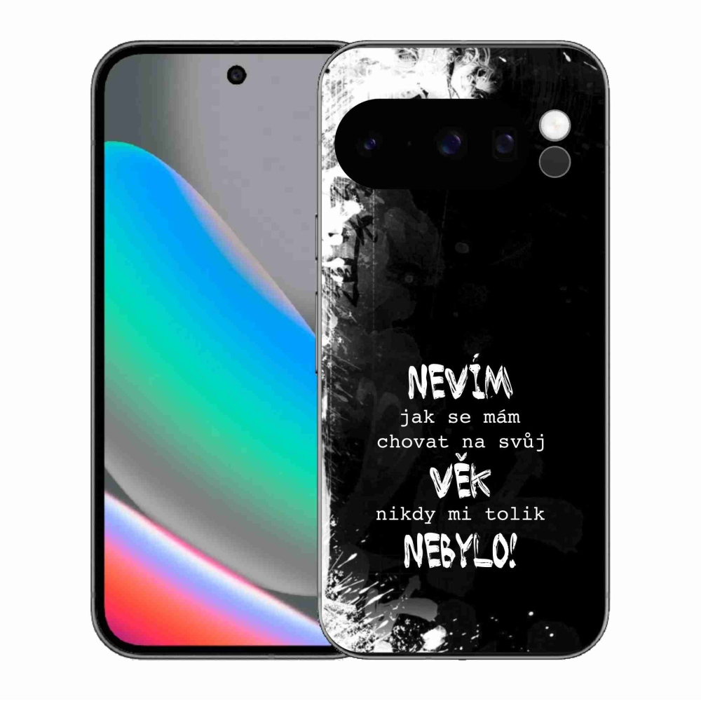 Gelový kryt mmCase na Google Pixel 10 Pro - vtipný text 15 bílé pozadí