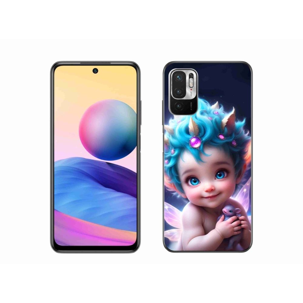 Gelový kryt mmCase na Xiaomi Redmi Note 10 5G - dítě s motýlími křídly