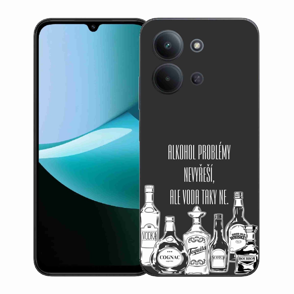 Gelový kryt mmCase na Xiaomi Redmi 15C 4G (171mm)/Poco C85 4G (171mm) - vtipný text černé pozadí