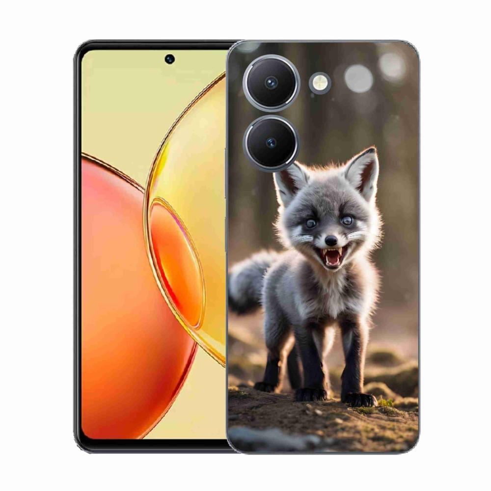 Gelový kryt mmCase na Vivo Y36 - rozzuřená liška