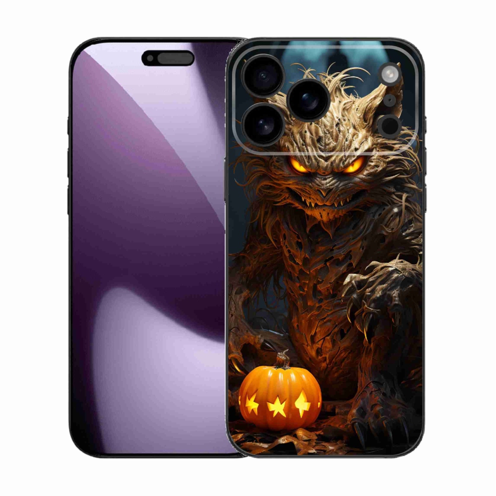 Gelový kryt mmCase na iPhone 17 Pro Max - halloweenská příšera