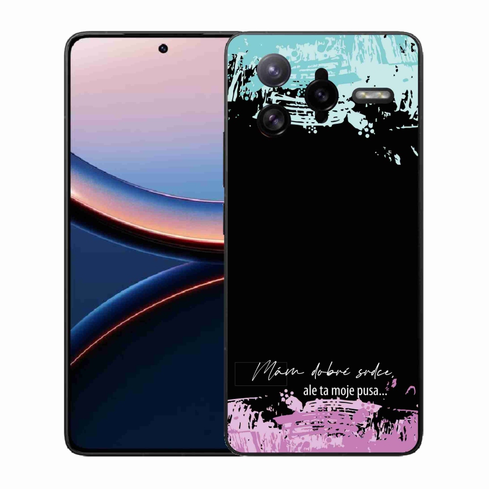 Gelový kryt mmCase na Xiaomi Poco F7 Ultra - vtipný text 3 černé pozadí
