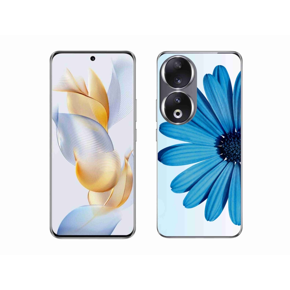 Gelový obal mmCase na Honor 90 - modrá kopretina