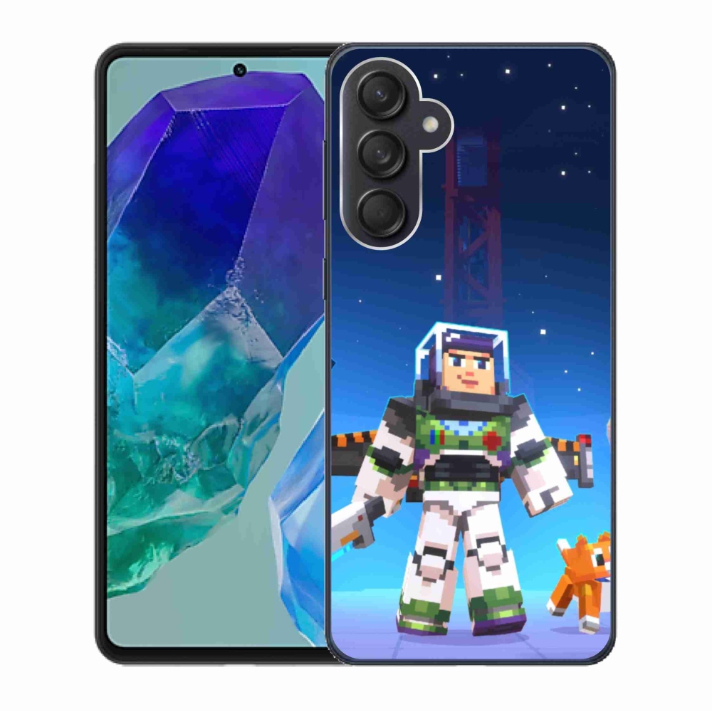 Gelový kryt mmCase na Samsung Galaxy M55 5G - minecraft 2
