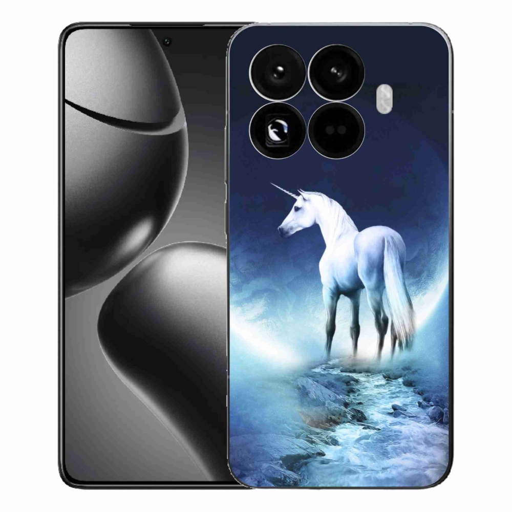 Gelový kryt mmCase na Xiaomi 15T Pro - bílý jednorožec