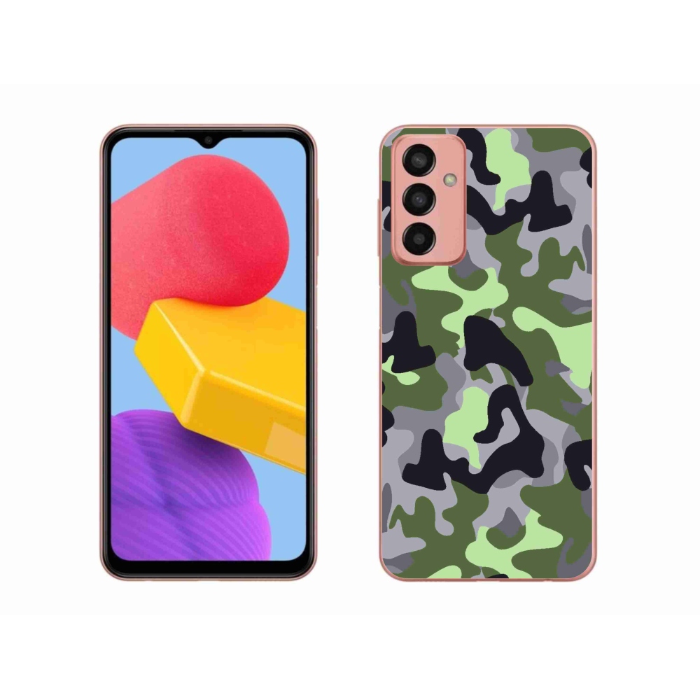 Gelový kryt mmCase na Samsung Galaxy M13 - maskáčový vzor 7