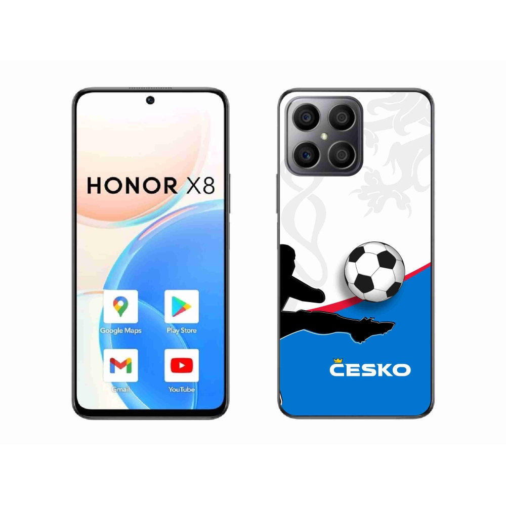 Gelový kryt mmCase na Honor X8 4G - fotbal Česko 3