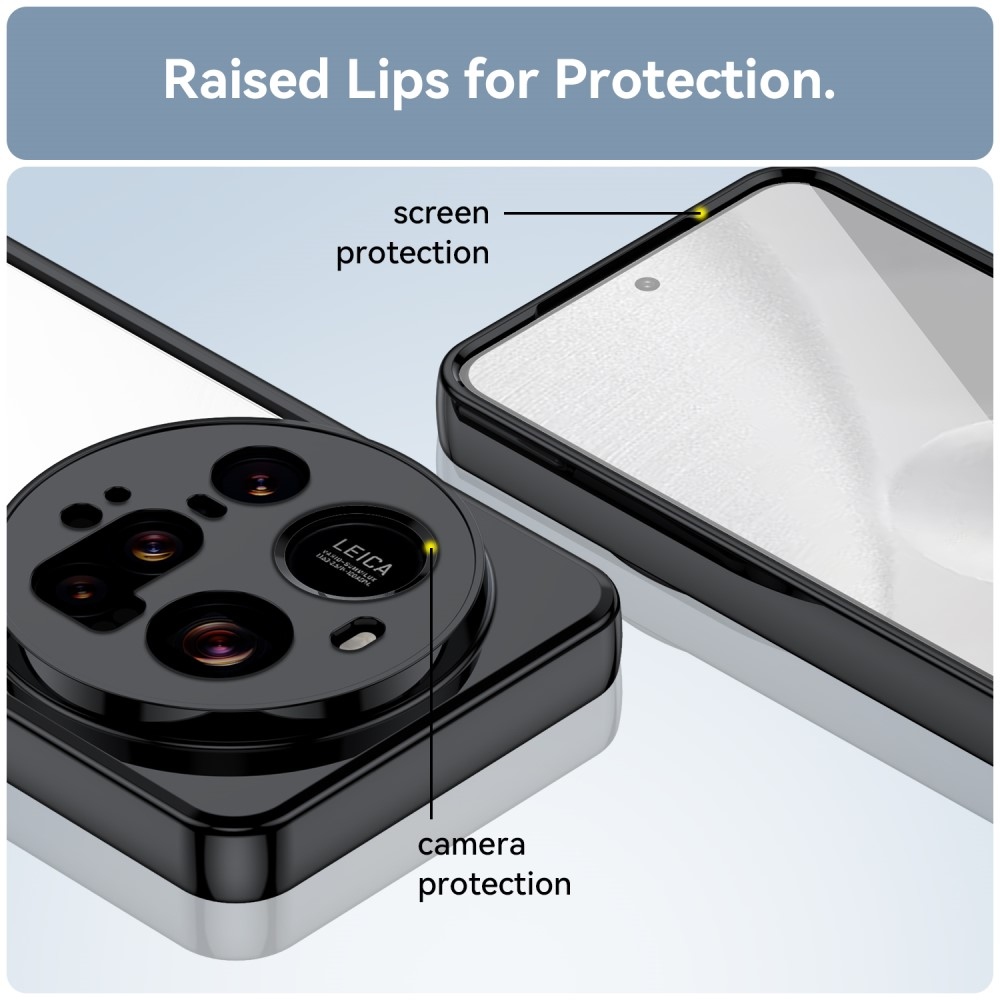 Gelový obal s pevnými zády na Xiaomi 15 Ultra - černý