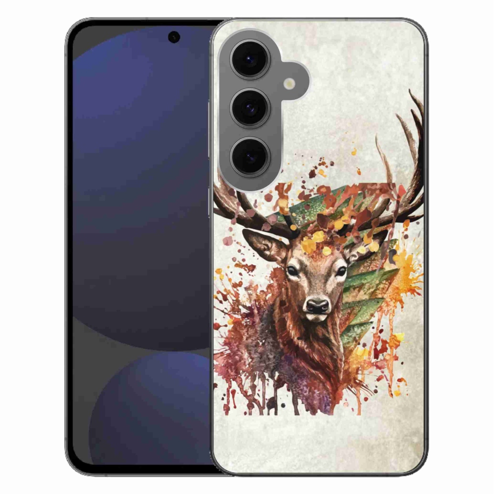 Gelový obal mmCase na Samsung Galaxy S24 FE - jelen 1