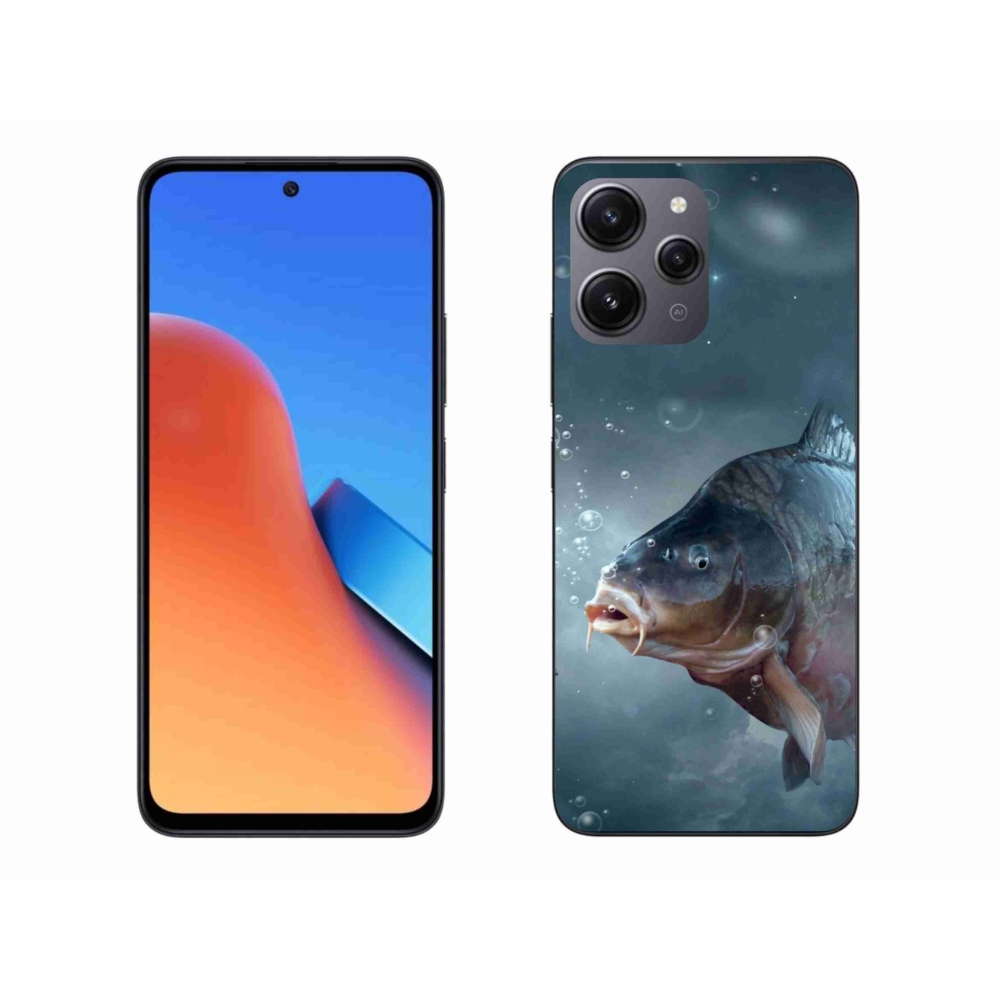 Gelový kryt mmCase na Xiaomi Redmi 12 - kapr a bublinky