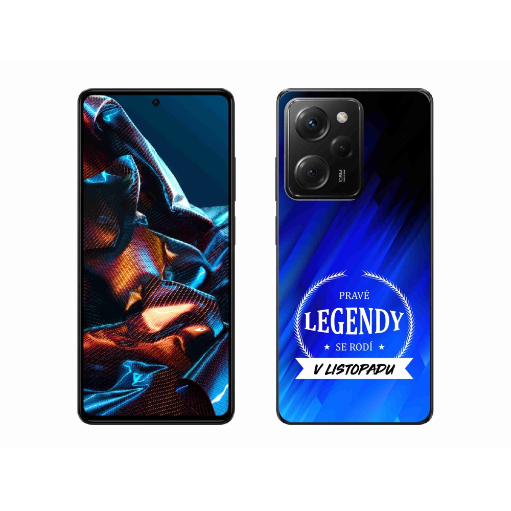 Gelový kryt mmCase na Xiaomi Poco X5 Pro 5G - legendy v listopadu modré pozadí
