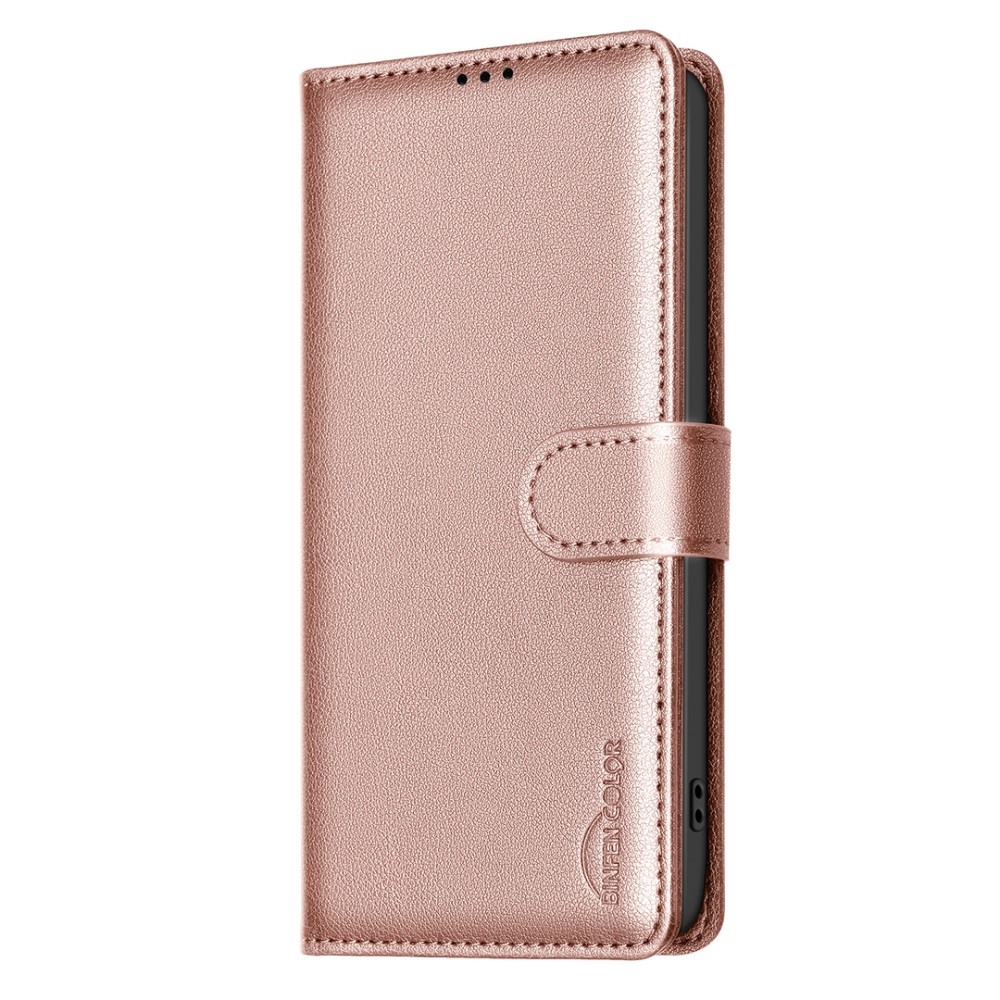 BNF peněženkové pouzdro pro Google Pixel 9/9 Pro - růžovozlaté