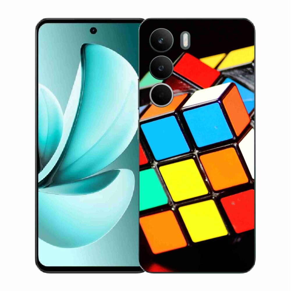 Gelový kryt mmCase na Realme C71 - rubikova kostka