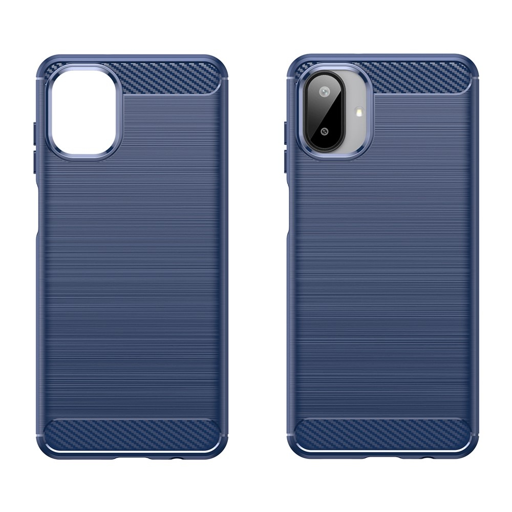 Carbon odolný gelový obal na Samsung Galaxy A07 4G - modrý