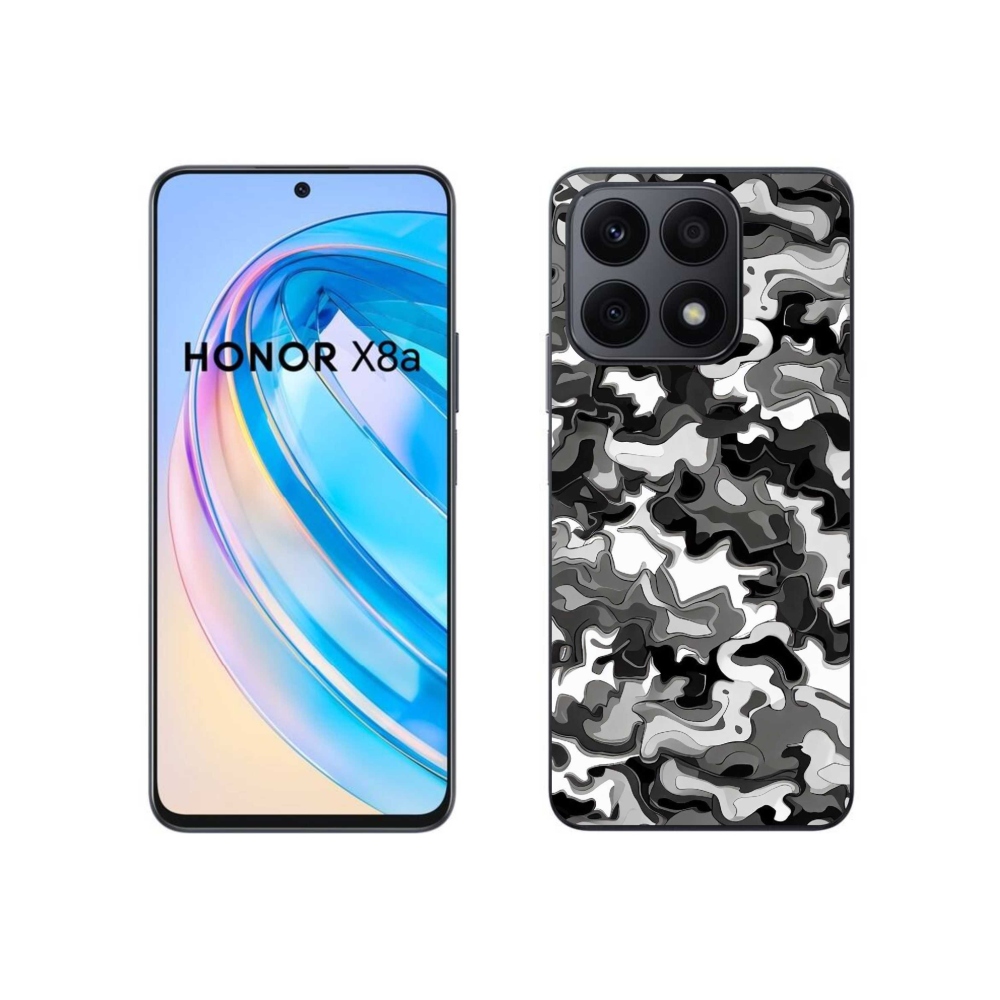 Gelový kryt mmCase na Honor X8a - maskáčový vzor 3