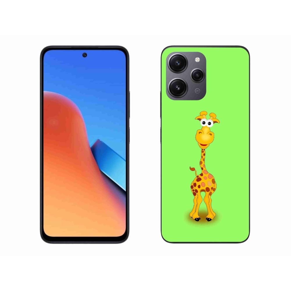 Gelový kryt mmCase na Xiaomi Redmi 12 - kreslená žirafa