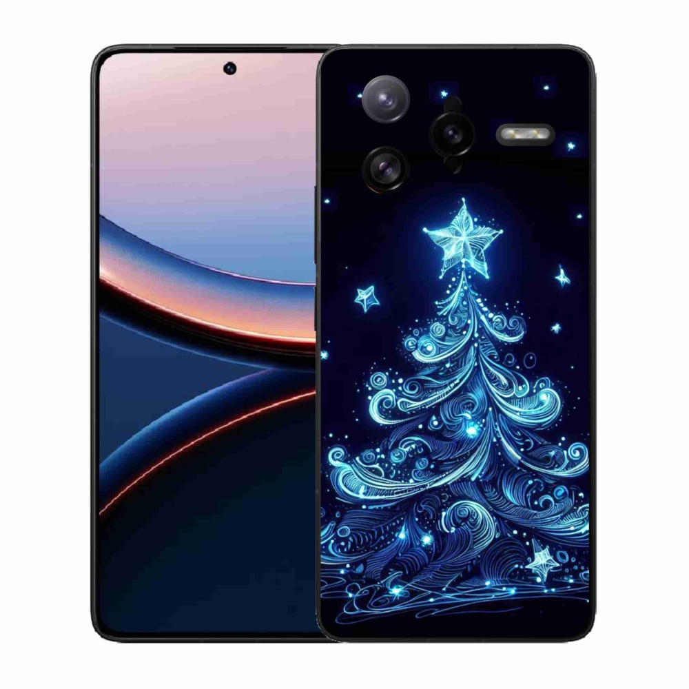 Gelový kryt mmCase na Xiaomi Poco F7 Ultra - neonový vánoční stromek 4