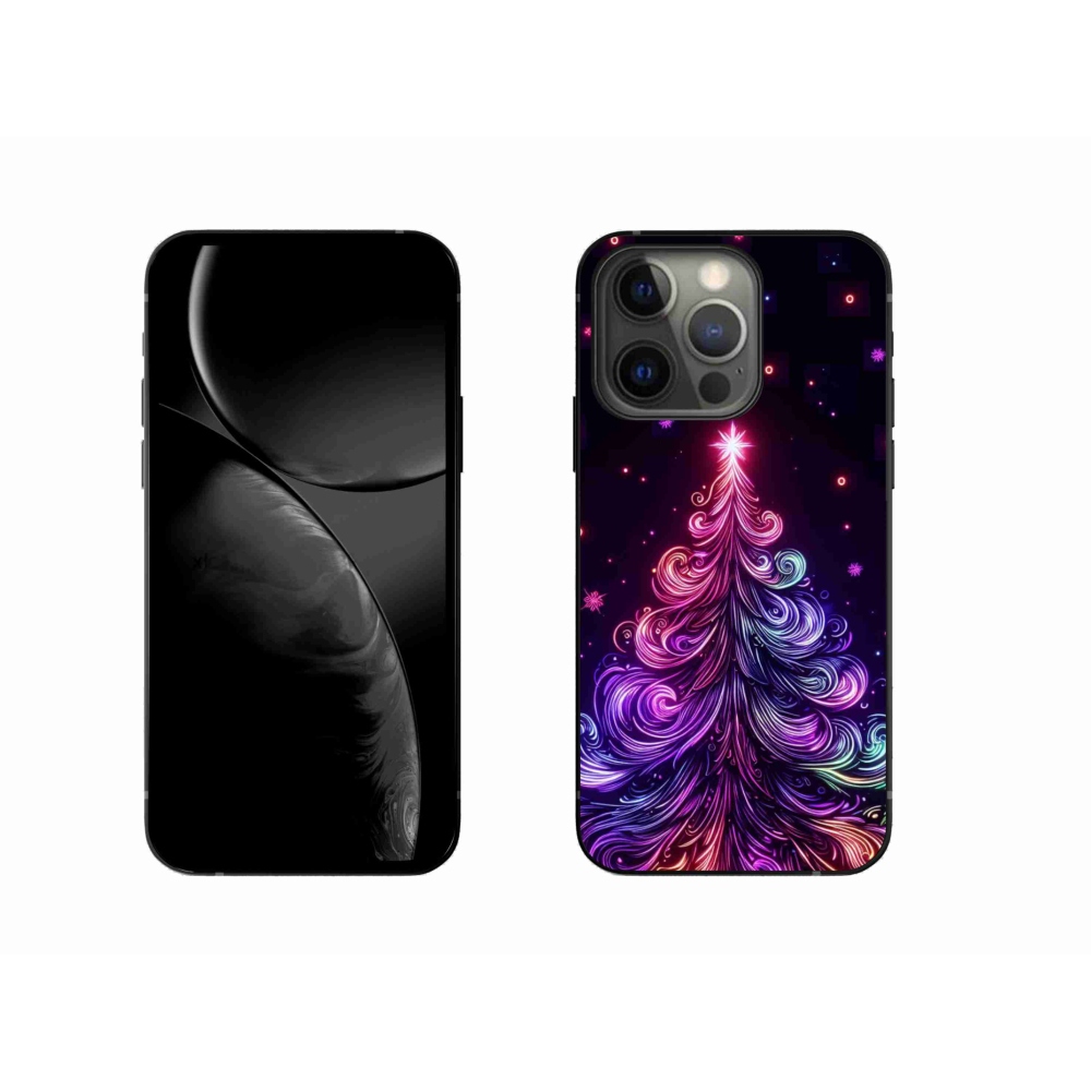 Gelový kryt mmCase na iPhone 13 Pro 6.1 - neonový vánoční stromek 1