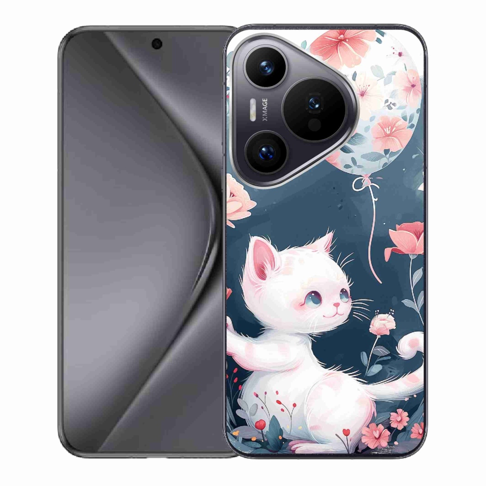 Gelový kryt mmCase na Huawei Pura 70 - kotě s balónkem