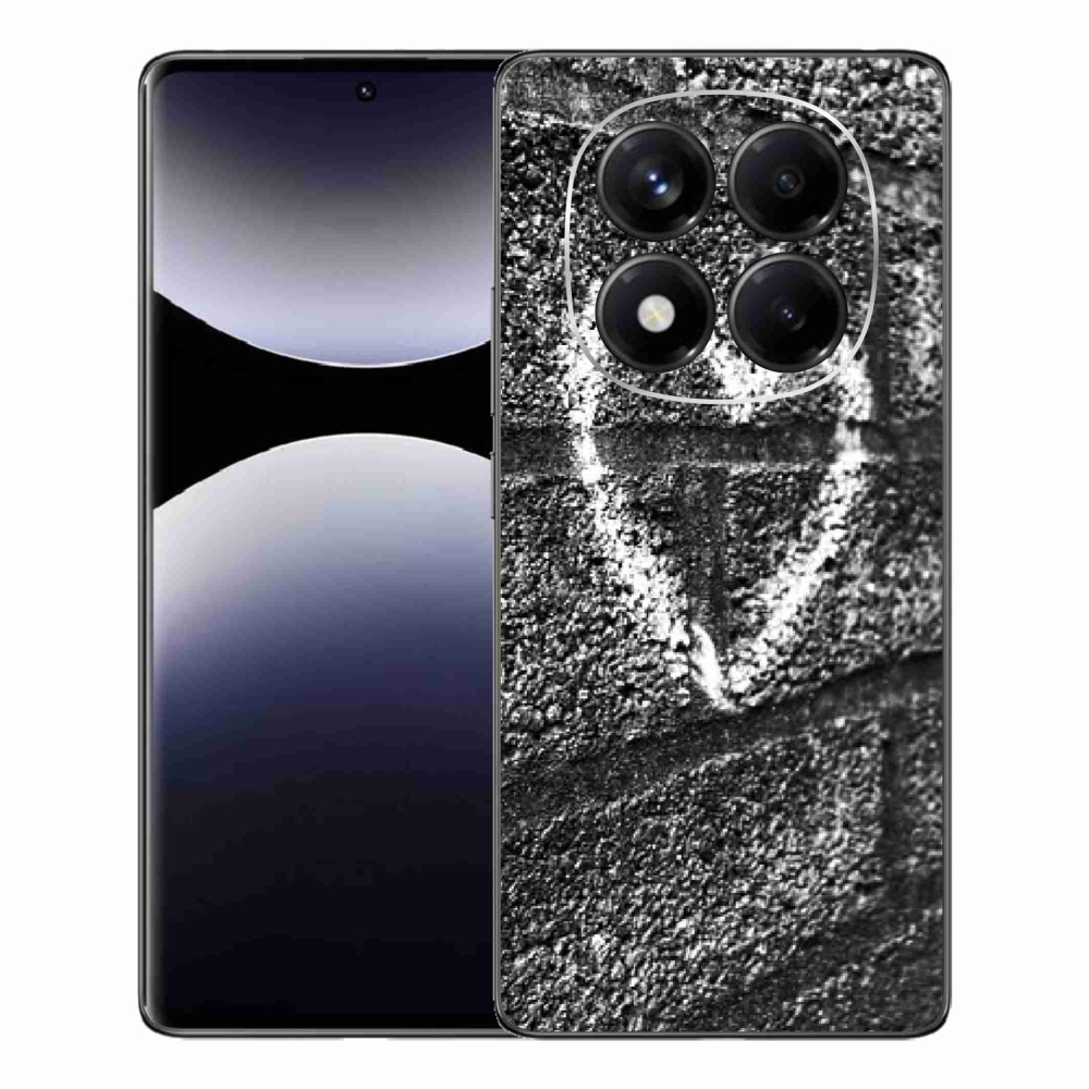 Gelový kryt mmCase na Xiaomi Redmi Note 14 Pro - srdce na zdi