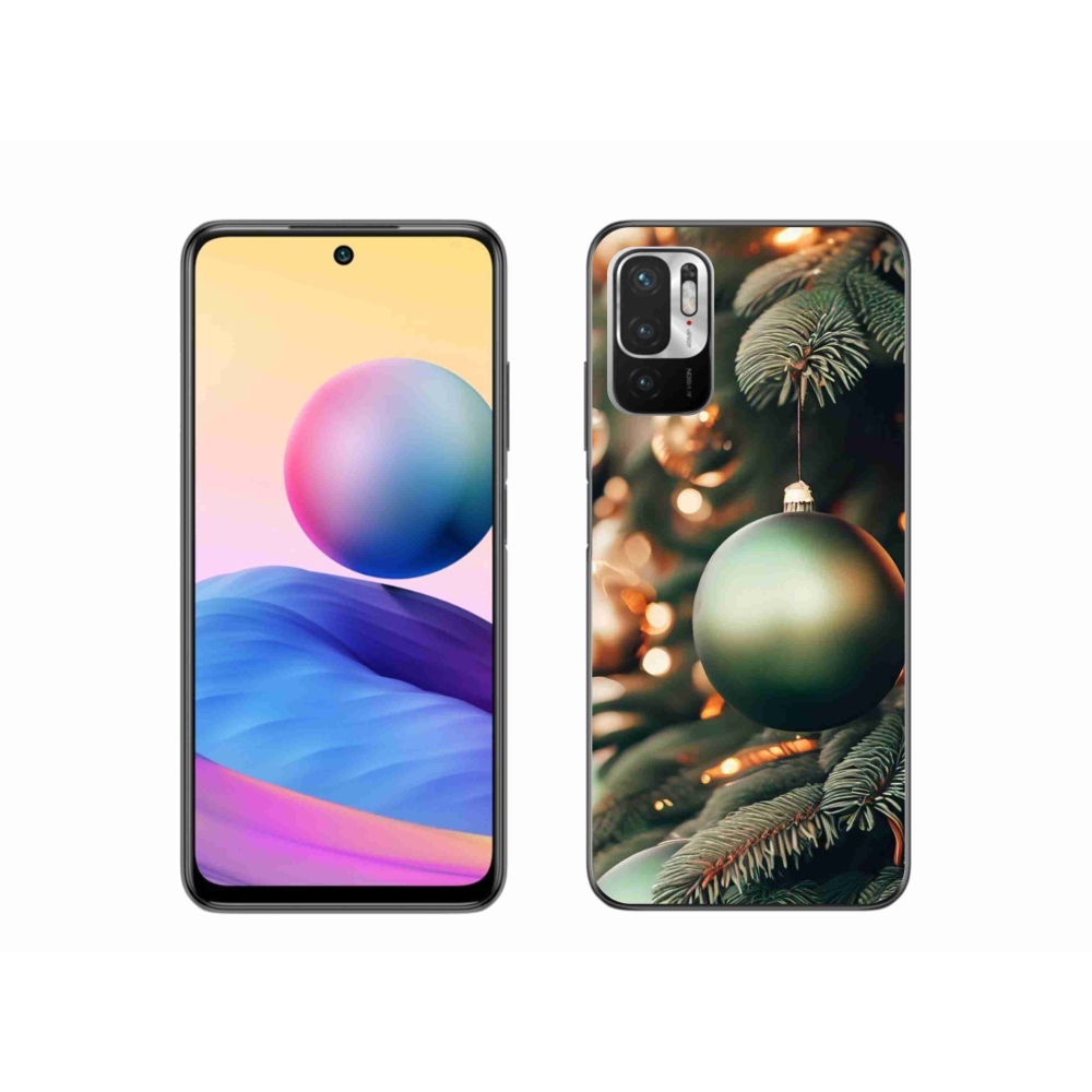Gelový kryt mmCase na Xiaomi Redmi Note 10 5G - vánoční ozdoby 1
