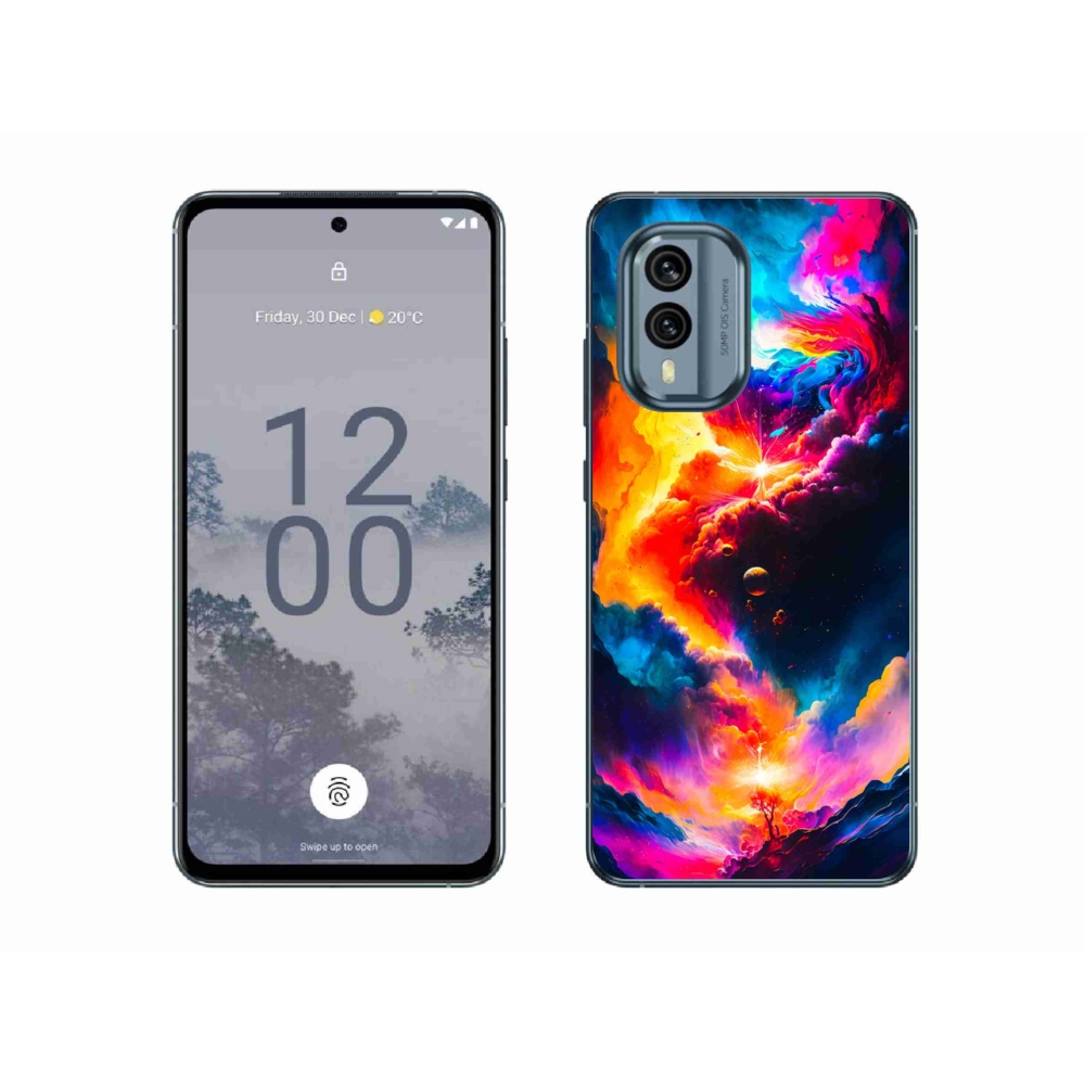 Gelový kryt mmCase na Nokia X30 5G - abstraktní motiv