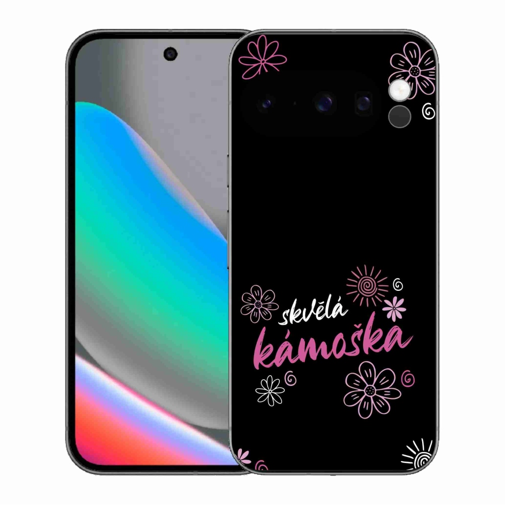 Gelový kryt mmCase na Google Pixel 10 Pro - skvělá kámoška černé pozadí