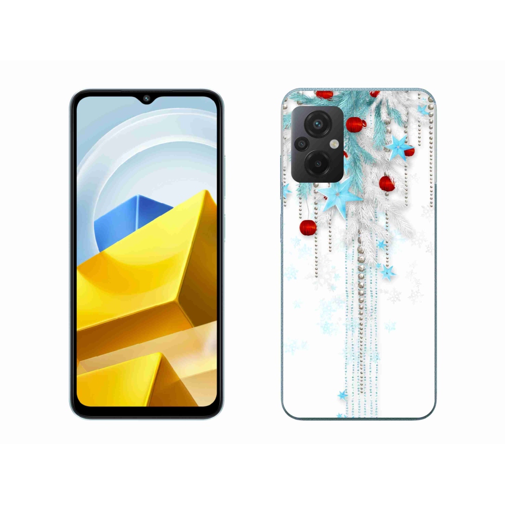 Gelový kryt mmCase na Xiaomi Poco M5 4G - vánoční ozdoby