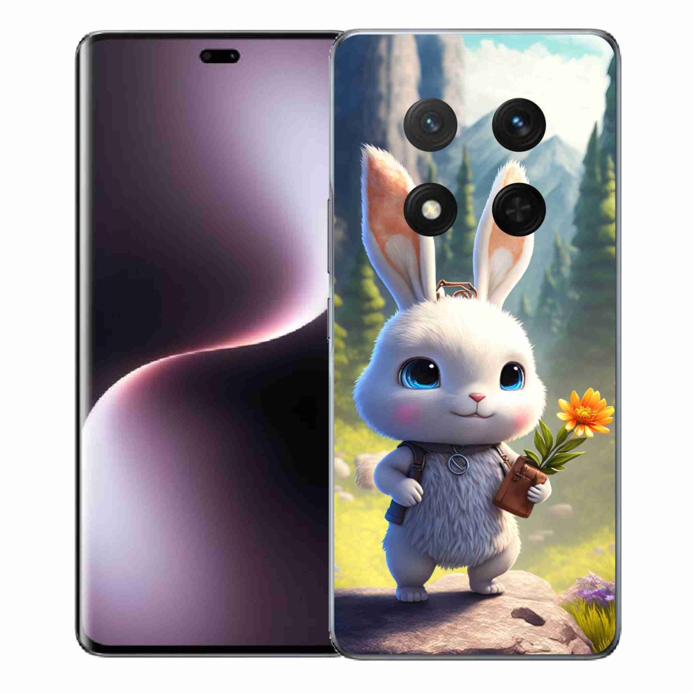 Gelový kryt mmCase na Honor Magic 7 Lite 5G - roztomilý králíček