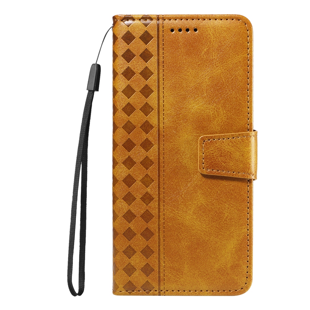 Grids knížkové pouzdro na Xiaomi Redmi 15C 4G/5G (173mm) - žluté