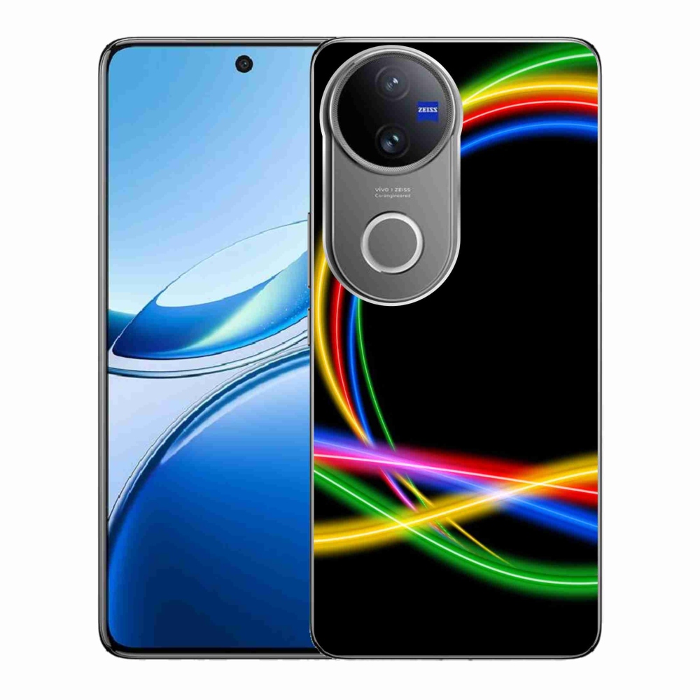 Gelový kryt mmCase na Vivo V50 5G - neonové kruhy