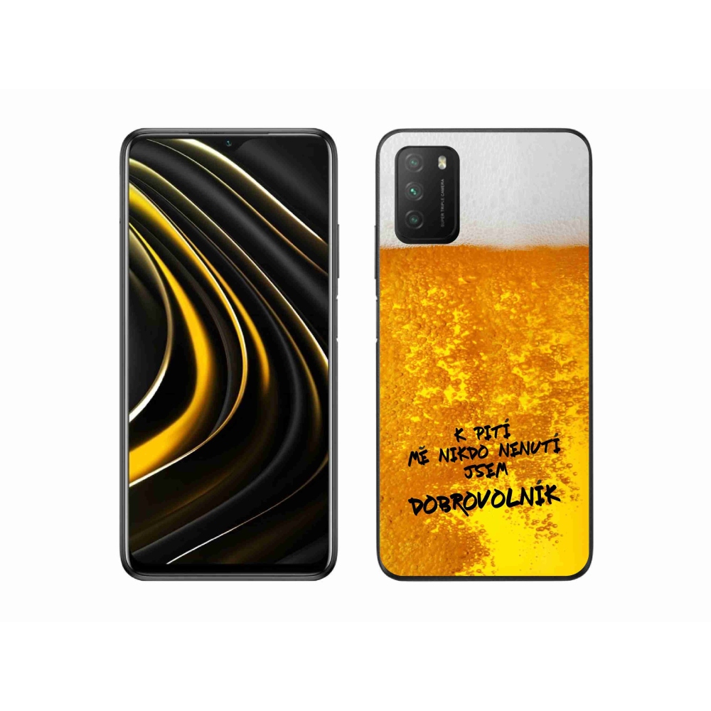 Gelový kryt mmCase na Xiaomi Poco M3 - pivní motiv 4