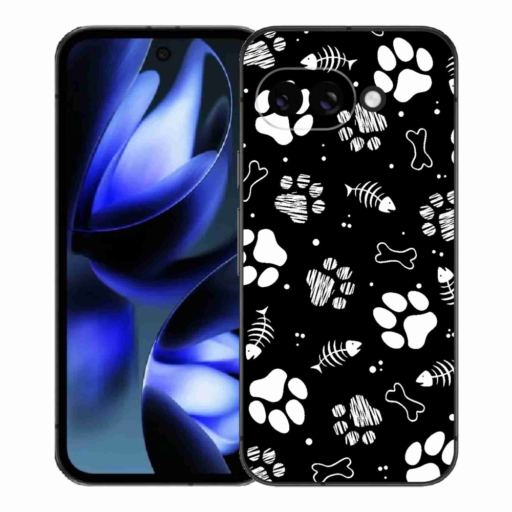 Gelový kryt mmCase na Google Pixel 9a - psí tlapky