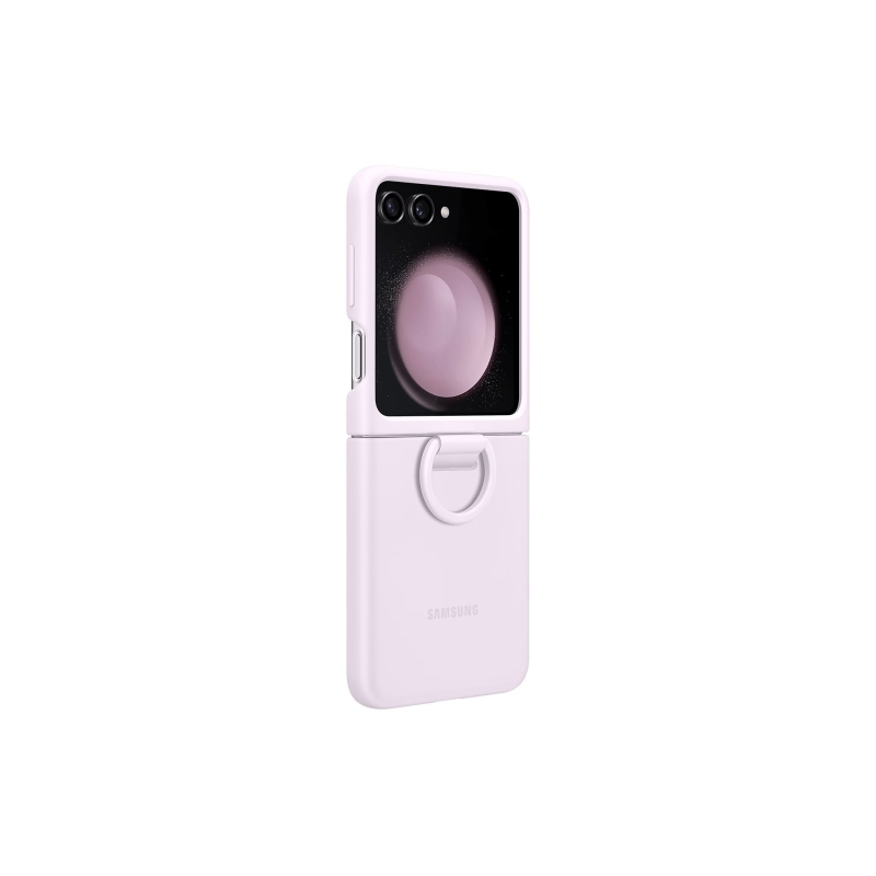 EF-PF731TVE Samsung Silikonový Kryt s Kroužkem pro Galaxy Z Flip 5 Lavender