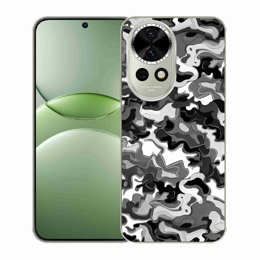 Gelový kryt mmCase na Huawei Nova 13 5G - maskáčový vzor 3