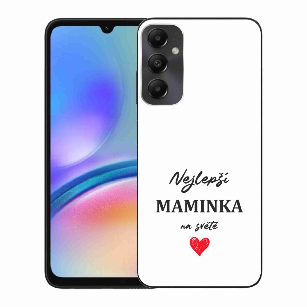 Gelový kryt mmCase na Samsung Galaxy A05s - nejlepší maminka 1 bílé pozadí
