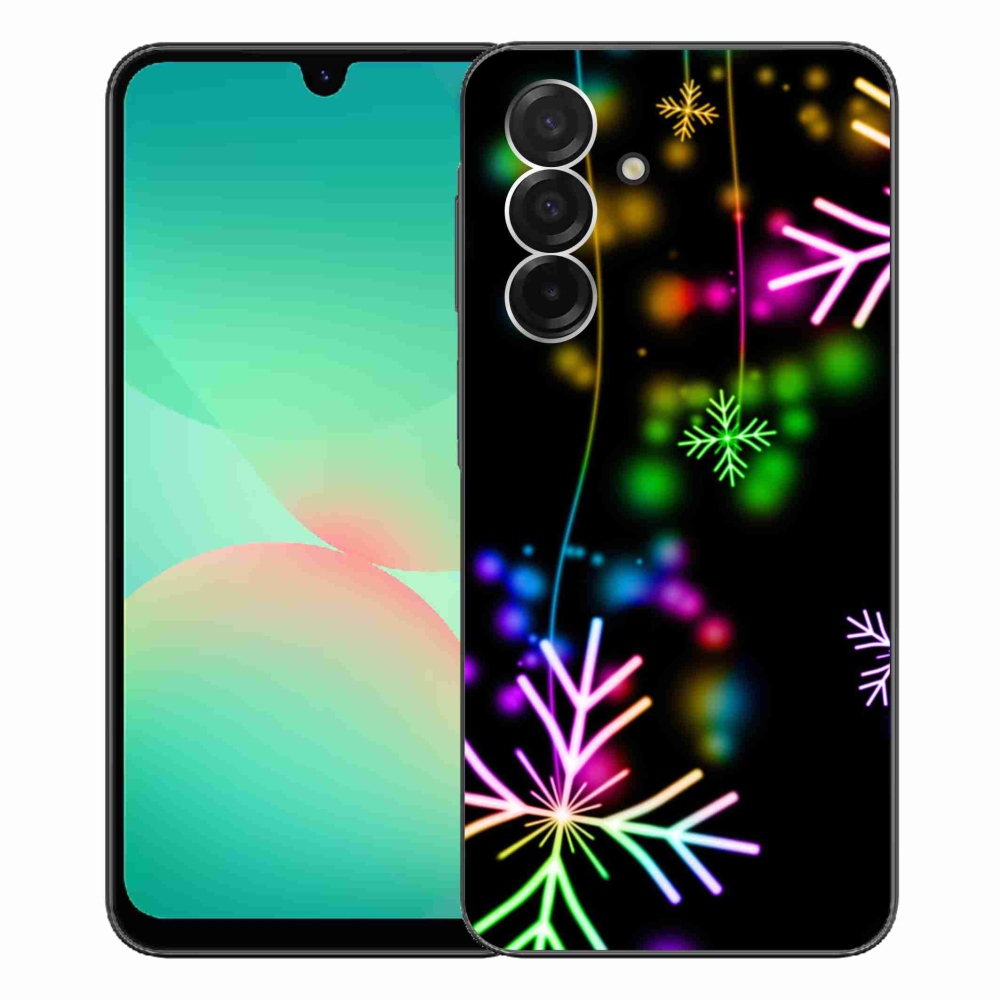 Gelový kryt mmCase na Samsung Galaxy A26 5G - barevné vločky