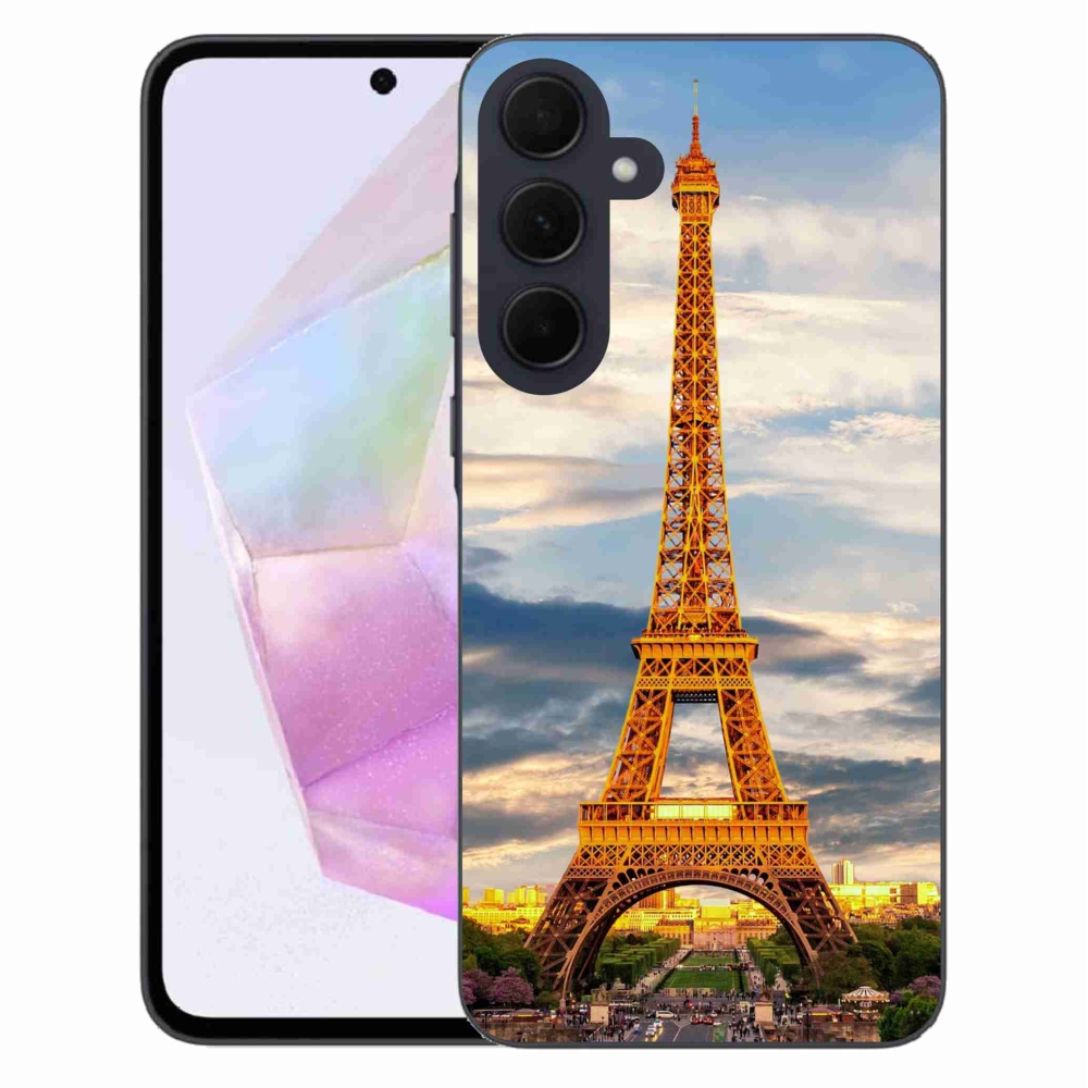 Gelový kryt mmCase na Samsung Galaxy A35 5G - eiffelova věž 3