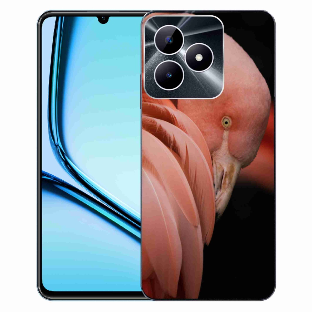 Gelový kryt mmCase na Realme Note 50 - plameňák 3