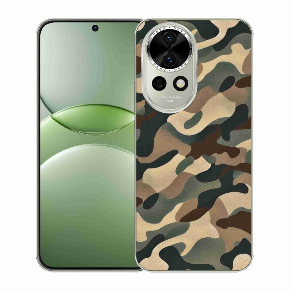 Gelový kryt mmCase na Huawei Nova 13 5G - maskáčový vzor 11