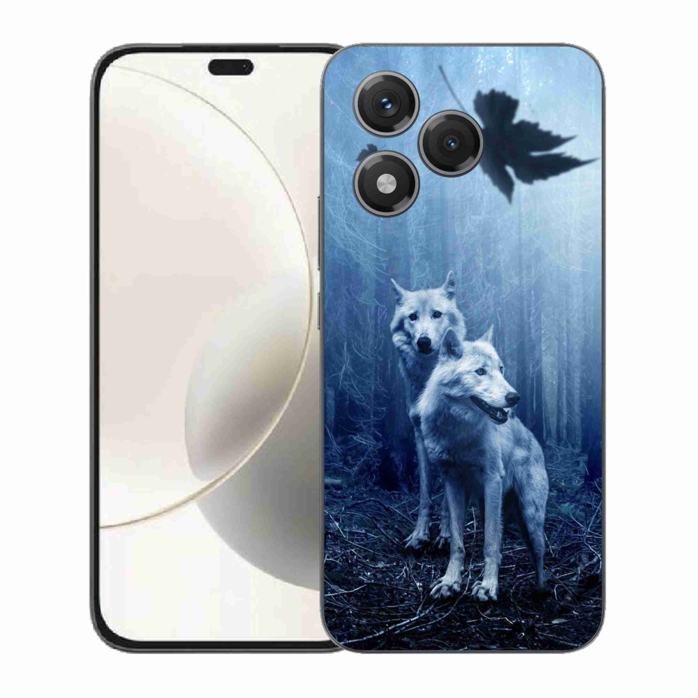 Gelový kryt mmCase na Honor 400 Lite - vlci v lese