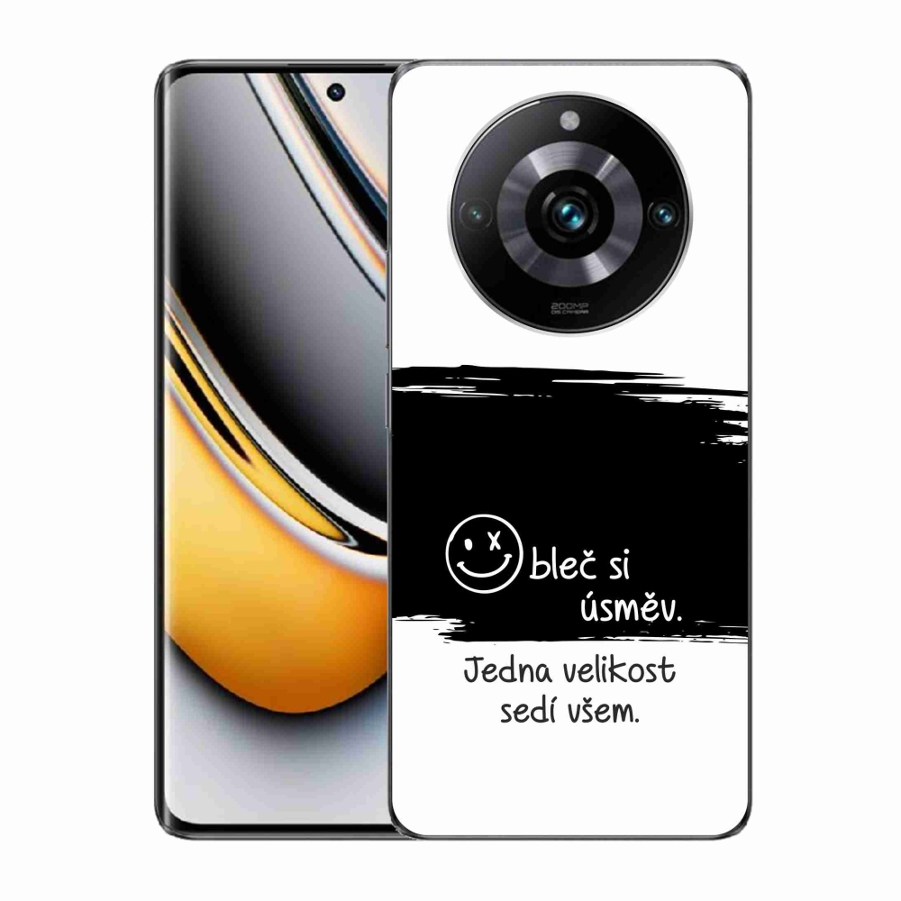 Gelový kryt mmCase na Realme 11 Pro/11 Pro+ - vtipný text 8 černobílé pozadí