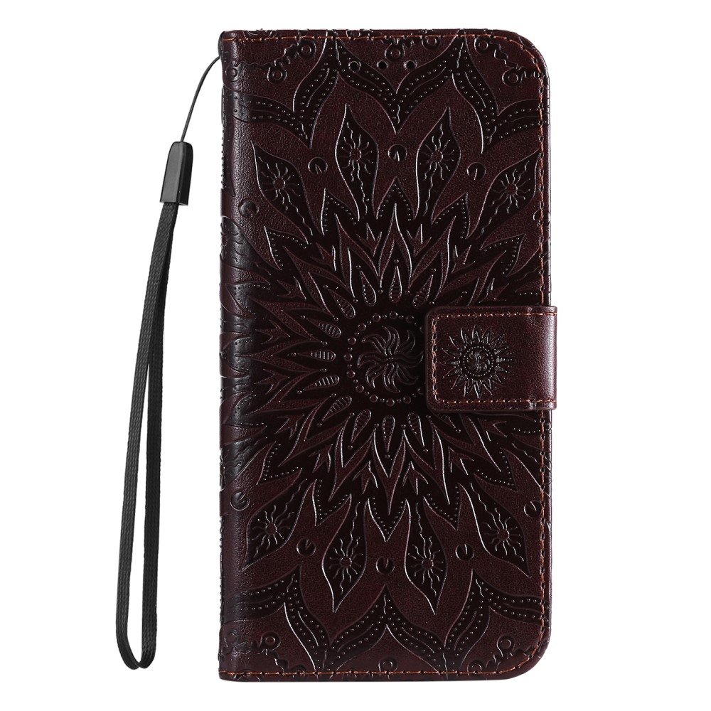 Sunflower knížkové pouzdro na iPhone 16e - hnědé