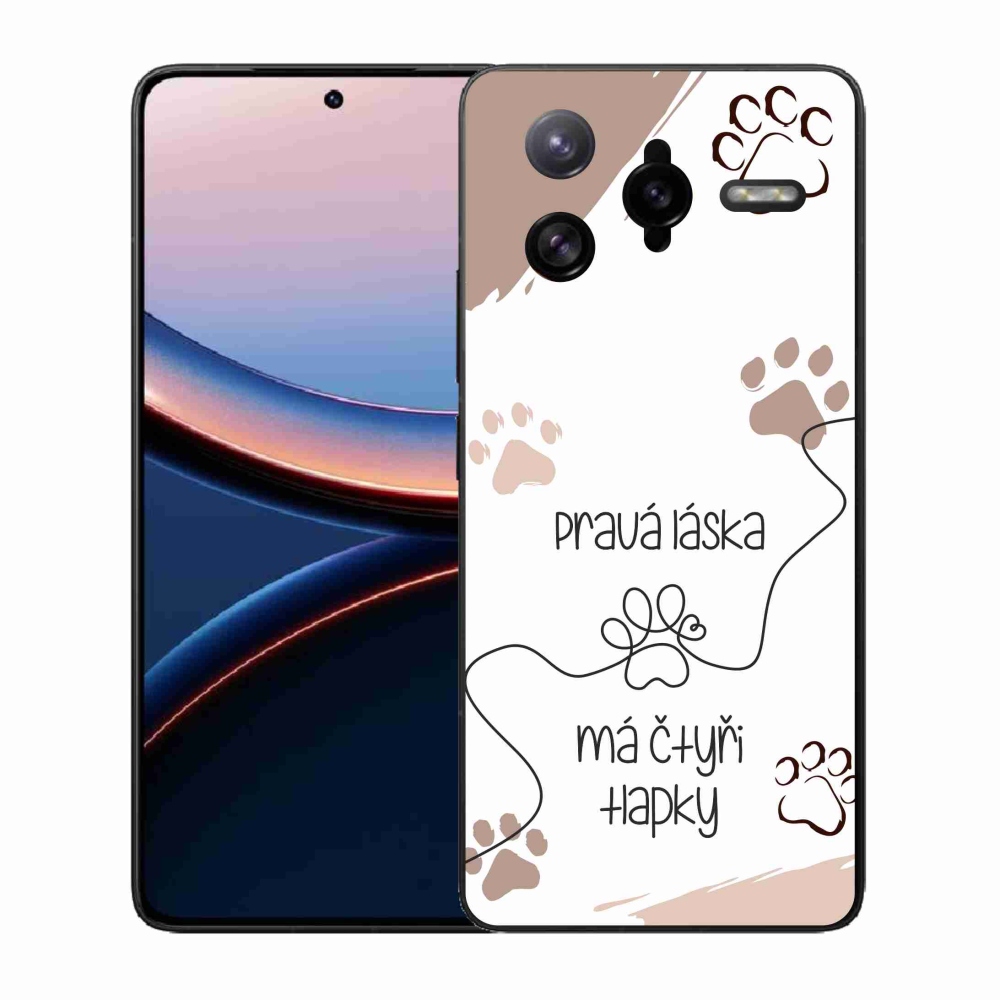 Gelový kryt mmCase na Xiaomi Poco F7 Ultra - psí motiv 1 bílé pozadí