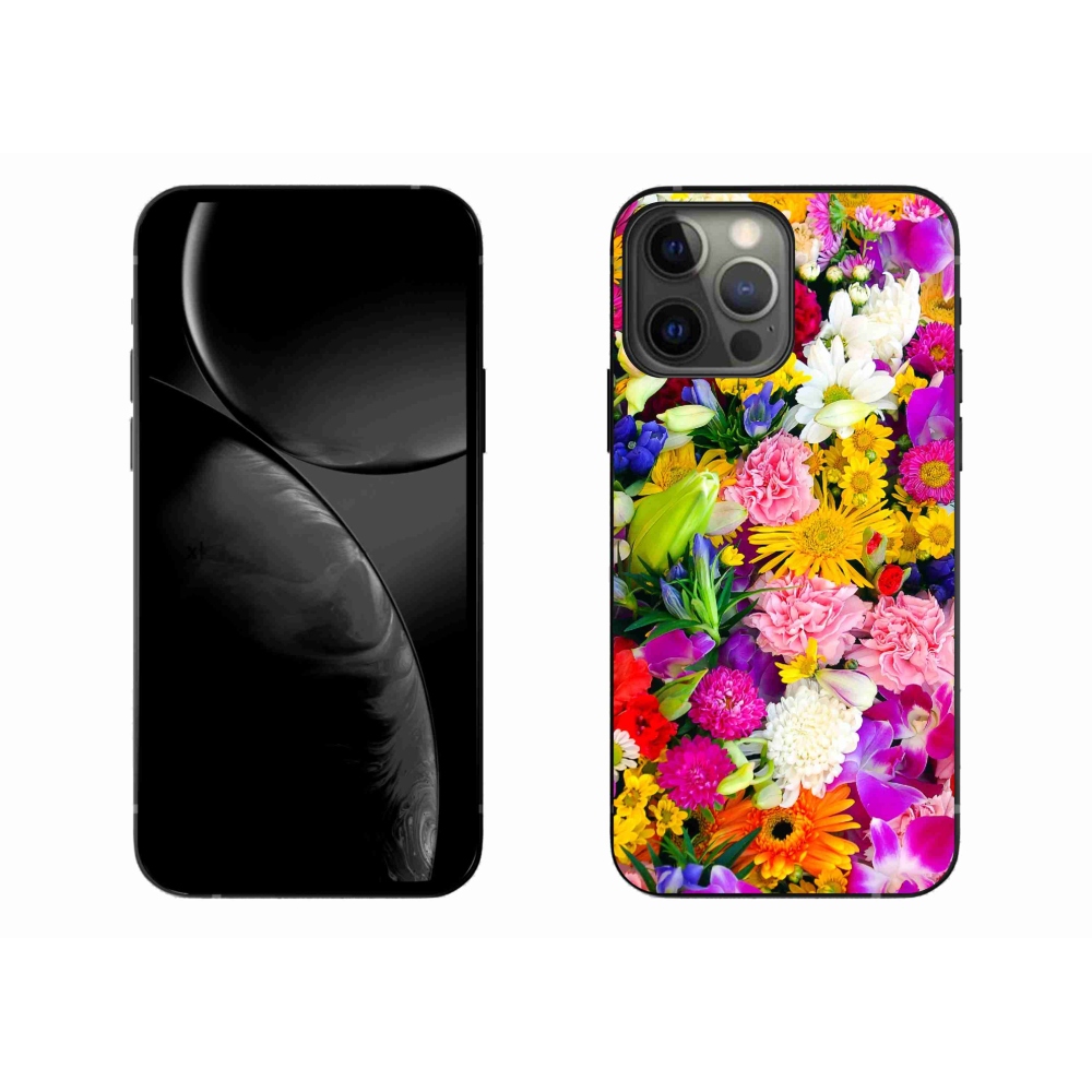 Gelový kryt mmCase na iPhone 13 Pro Max - květiny 12