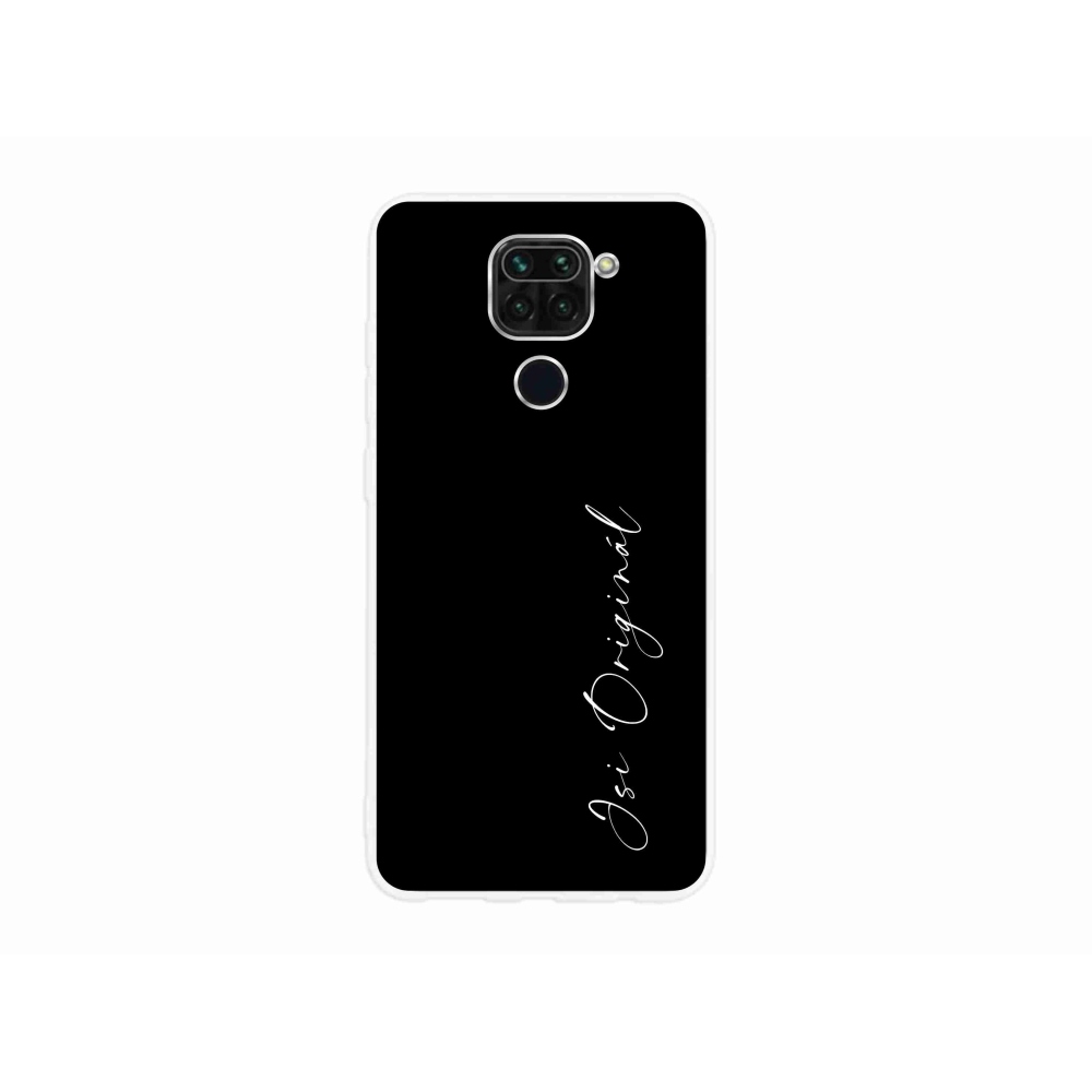 Gelový kryt mmCase na Xiaomi Redmi Note 9 - jsi originál černé pozadí