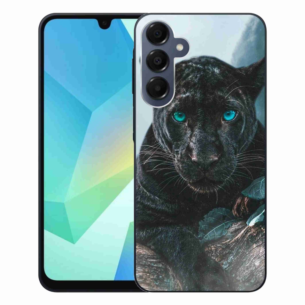 Gelový kryt mmCase na Samsung Galaxy A16 4G/5G - černý panter