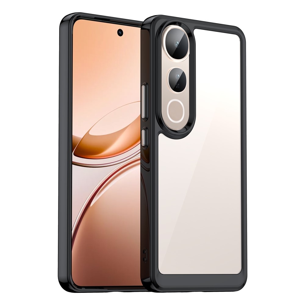 Gelový obal s pevnými zády na Vivo V50 Lite 4G/5G - černý